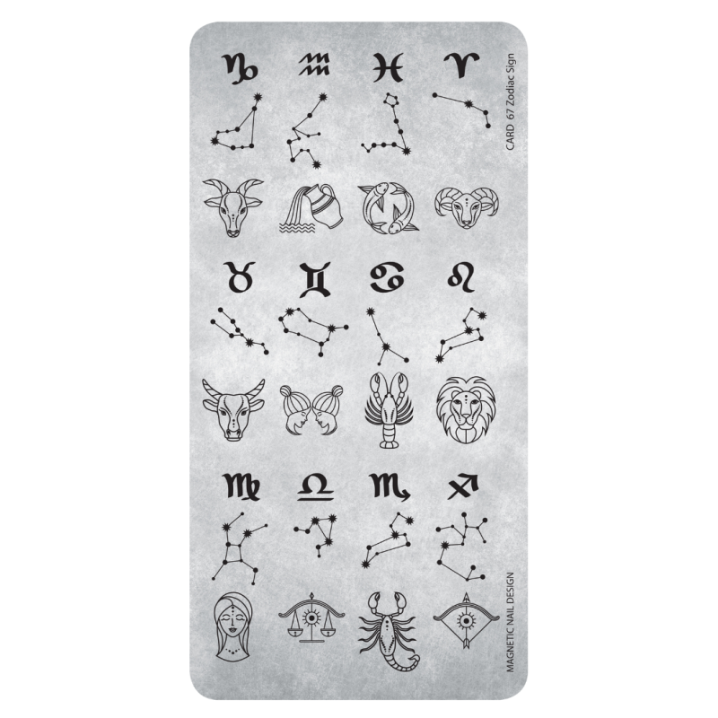 Stempelplatte 67 Zodiac Sign
