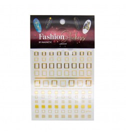 Fashion Sticker Square Quadrate gold