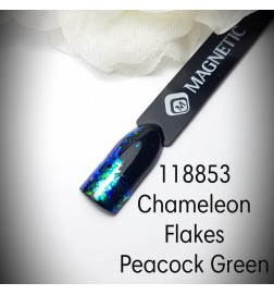 Chameleon Flakes Peacock Green