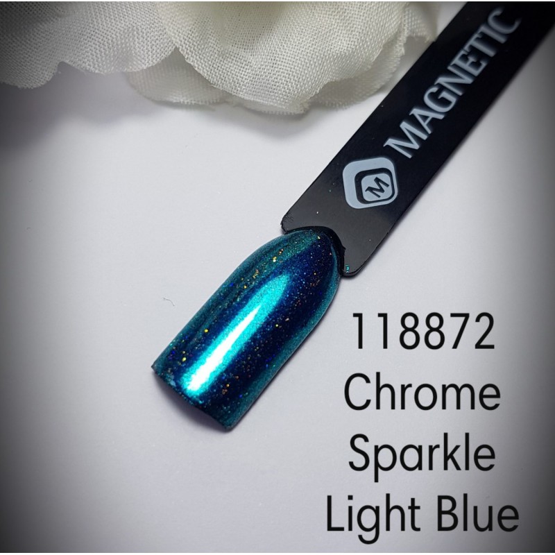 Magnetic Chrome SPARKLE LIGHT BLUE