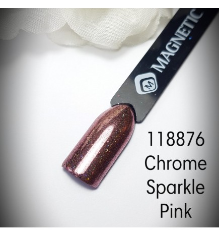 Magnetic Chrome Sparkle Pink
