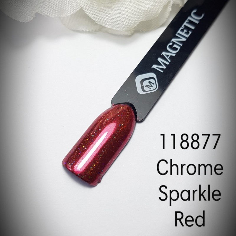Magnetic Chrome SPARKLE RED