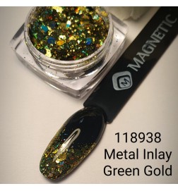 Metal Inlay Green Gold